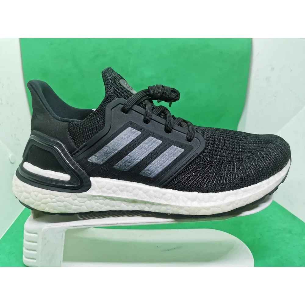 Adidas Ultraboost 20 Womens 8.5 Boost Running Shoes Sneakers White Black FY3457